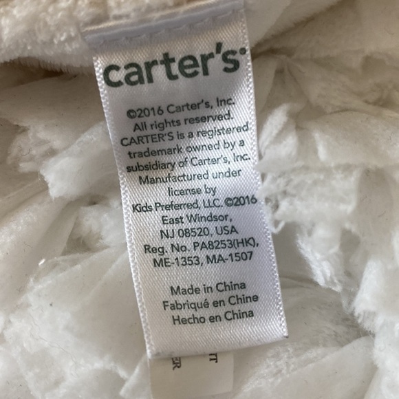 Carter's Baby Giraffe Security Blanket Lovey With Pacifier Holder - Picture 9 of 9